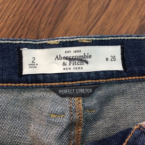 Size 2/26 OOAK repurposed A&F jean skirt - Picture 5 of 7